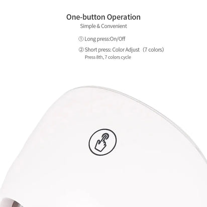 7 Colors LED Facial Mask Red Light Photon Therapy Anti Wrinkle Firming Skin Brightening Acne Treatment Skin Care Face LED Mask