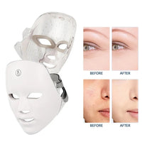 7 Colors LED Facial Mask Red Light Photon Therapy Anti Wrinkle Firming Skin Brightening Acne Treatment Skin Care Face LED Mask